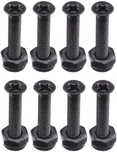 Longboard Skateboards Cruiser Hardware Tornillos Negro para 1 1.25 1.5 1.75 2 pulgadas
