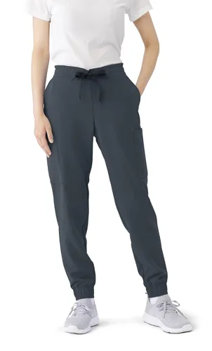 ave. First - Pantalón deportivo tipo cargo para mujer, color carbón, talla M Petite
