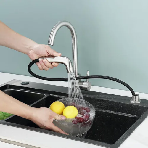 Miniatura 6 de Pulverizador de fregadero de repuesto para rociador lateral de cocina cromado universal Moen, para uso con grifos de fregadero de cocina, cromado