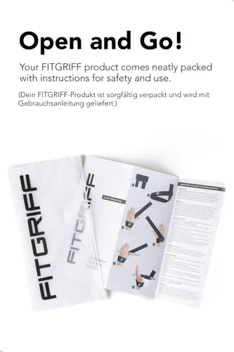 Miniatura 6 de Fitgriff® Correas de muñeca para levantamiento de pesas, gimnasio, peso muerto, entrenamiento (hechas de algodón premium y acolchadas) - Hombres