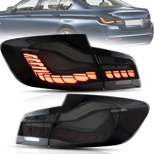 Miniatura 14 de VLAND Conjunto de luces traseras compatible con BMW Serie 3 F30 F35 F80 320i 328i 328D 335i M3 sedán de 6ª generación 2013-2018, lámpara trasera