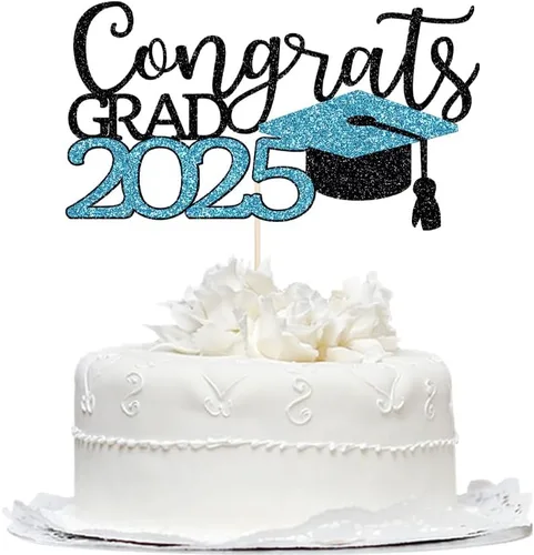 Miniatura 11 de Decoración para tartas Congrats Masters 2025, decoración de pastel de felicitaciones graduadas, suministros de decoración de fiesta de graduación