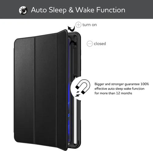 Miniatura 6 de SURITCH Funda de cuero para Samsung Galaxy Tab S6 Lite de 10.4 pulgadas 2024/2022/2020, protector de pantalla integrado, ajuste delgado, cubierta
