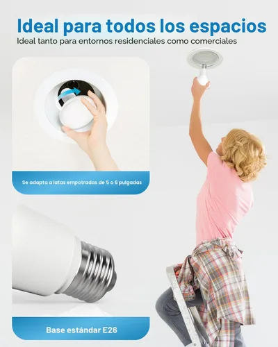 Miniatura 4 de Sunco - Paquete de 12 bombillas LED BR30, bombillas empotradas, bombilla de inundación para interiores, 850 LM, 11 W (equivalente a 65 W), blanco