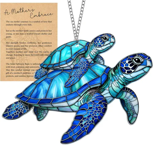 Miniatura 15 de Axolotl - Adorno de Navidad, adornos de playa para árbol, regalo de tortuga marina para mujeres, regalos de playa para mujeres, ideas de relleno