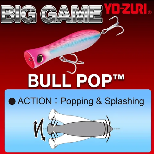 Miniatura 4 de Yo-Zuri Bull Pop Floating Lure Chrome Sardine
