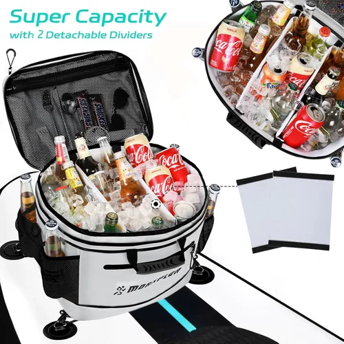 Miniatura 2 de MORXPLOR Waterproof PVC Material Paddleboard Cooler Deck Bag,40 cans Sup Deck Cooler Bag,Cooler Bag for Paddleboard,Lunch Box Cooler Insulated