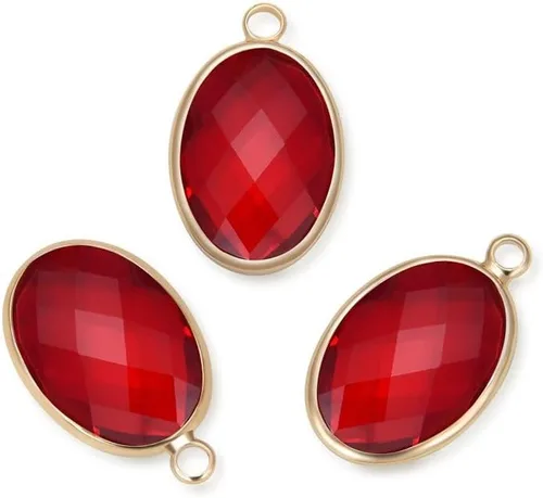 Miniatura 17 de Adabele Colgante de gota de piedra natal de oro de 0.709 in de grado A para aretes personalizados, pulseras, collares, tobilleras, llavero