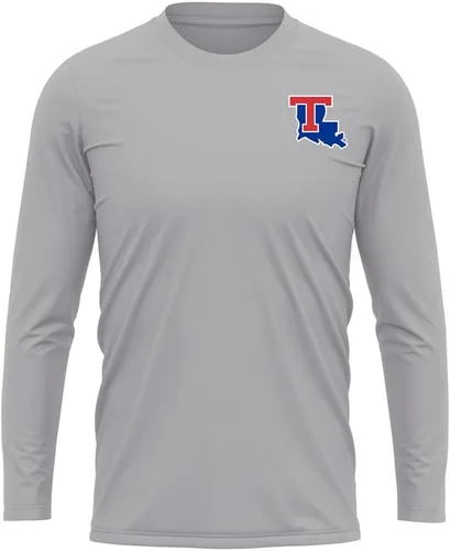 Miniatura 8 de Camisa deportiva de manga larga oficial de la NCAA Collegiate para hombre, con logotipo en el pecho izquierdo, colección Athletic Heather