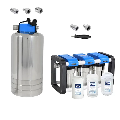 Miniatura 12 de Unidad de filtración de agua GoBluTech R2 + suavizador de agua (paquete), propiedad de veteranos estadounidenses