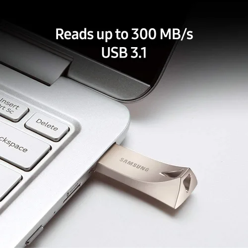 Miniatura 5 de SAMSUNG BAR Plus 64 GB - 300 MB/s USB 3.1 Flash Drive Titan Gray (MUF-64BE4/AM)
