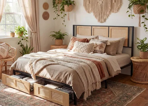 Miniatura 10 de YITAHOME Base de cama tamaño Queen, plataforma tapizada de terciopelo con cabecero, cama de nube suave con estribo, esquinas redondeadas, fácil Negro