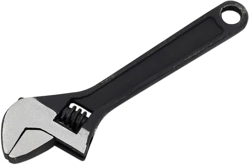 Miniatura 10 de 2 llaves ajustables de tamaño mini de 2.5 pulgadas + 4 pulgadas, llave inglesa ajustable pequeña negra, herramienta manual de reparación de llave