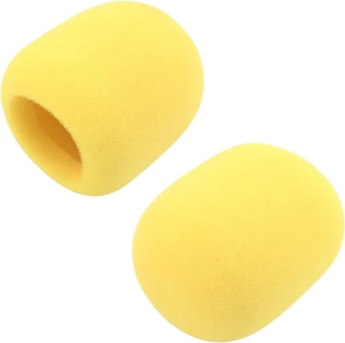 Miniatura 10 de Fielect 2 unids micrófono cubierta esponja espuma micrófono cubierta de micrófono de mano protección protección micro espuma filtro blanco