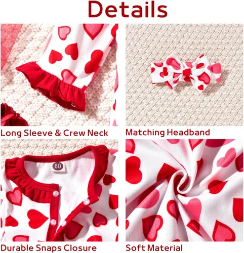 Miniatura 2 de Aalizzwell Mameluco para bebé niña, ropa de otoño e invierno con accesorios