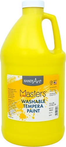 Miniatura 11 de Handy Art Little Masters - Pintura al temple lavable, turquesa, botella de 128 onzas, brillante y mezclable, alta opacidad, colores lavables