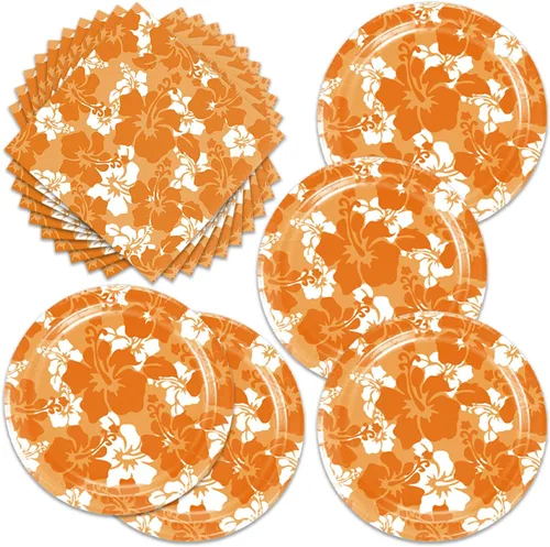 Miniatura 8 de 40 Piezas Decoraciones de Fiesta de Cumpleaños de los Años 80 Platos Vajilla Temática de los Años 80 Incluye Platos de Papel Servilletas para 20