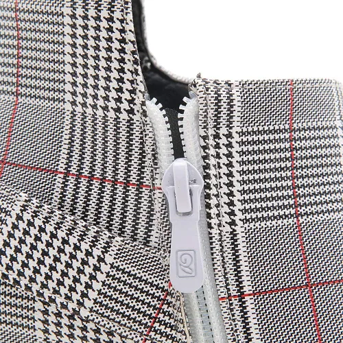 Miniatura 5 de Heelchic - Botines de tacón grueso con cremallera para mujer
