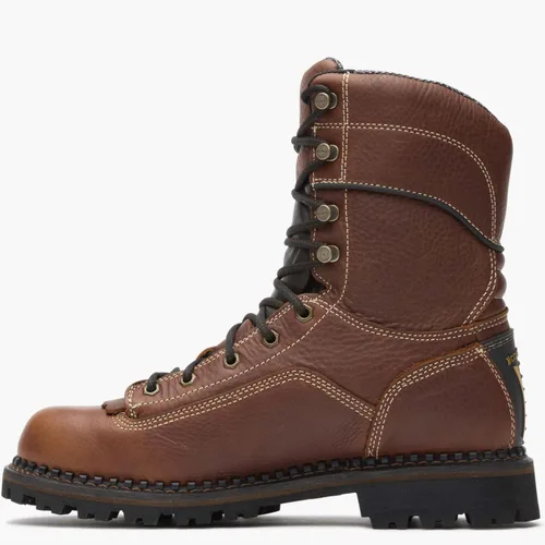 Miniatura 6 de Georgia Boot Botas de trabajo impermeables de tacón bajo AMP LT Logger para hombre Marrón