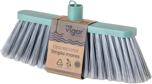 Miniatura 3 de VIGAR Escoba Media, Turquesa, Gris