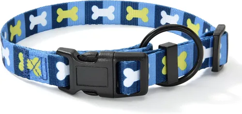 Miniatura 31 de Mile High Life Collar de nailon para cachorros con bonitos patrones, ligero, collar para niña y niño para perros pequeños, medianos y grandes