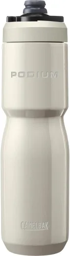 Miniatura 27 de CamelBak Podium Steel - Botella de agua térmica para bicicleta de acero inoxidable, color piedra, 18 oz