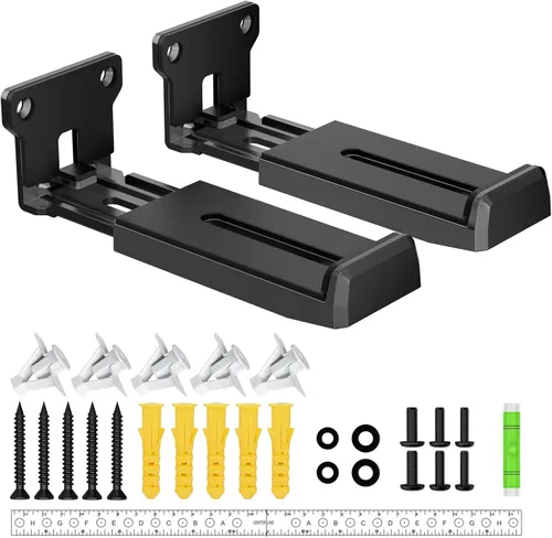 ZUOLACO Soporte de Montaje en Pared para Barra de Sonido para Samsung, Bose, Vizio, LG, Sony, JBL, Sonos y Más Soportes de Barras de Sonido Debajo