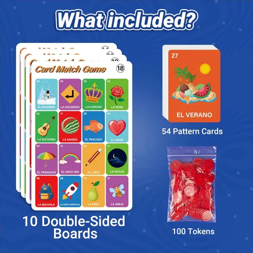 Miniatura 3 de Bosctanuc Loteria Mexican Bingo, Juego Original de Cartas Españolas, Juegos de Mesa en Español para Juegos de Bingo para Aprendizaje de Español
