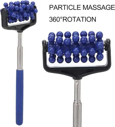 Miniatura 2 de YUYTE Masajeador telescópico Rodillo de espalda ajustable para masaje con brazo trasero ajustable para hombres y mujeres [azul marino]