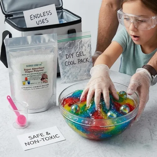 Miniatura 3 de 1 libra Super Absorbente Pañal Polymer_Science Productos educativos (Tm)