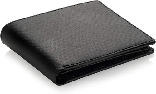 Miniatura 8 de Stealth Mode Cartera plegable de cuero para hombre con ventana de identificación y bloqueo RFID