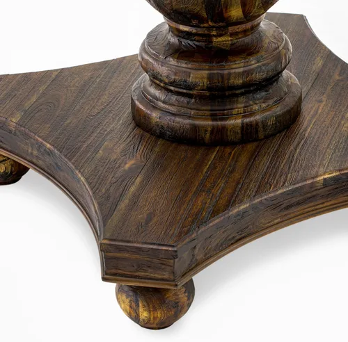 Miniatura 7 de East West Furniture F2VE5-721 - Juego de mesa de comedor de 5 piezas para 4 personas, incluye una mesa de cocina redonda con pedestal y 4 sillas