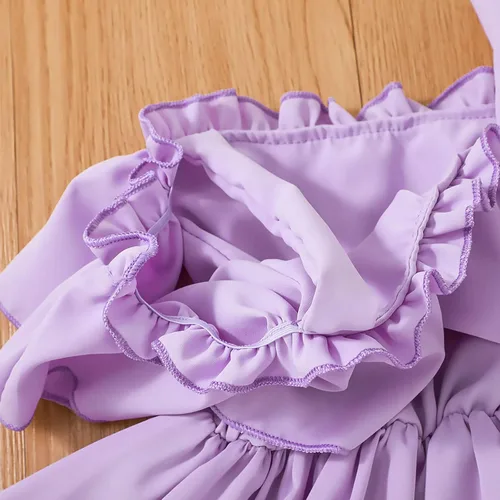 Miniatura 4 de VINUOKER Vestido de fiesta de princesa para niñas pequeñas, vestido de verano con hombros descubiertos y tirantes