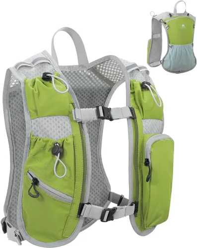 Miniatura 20 de Chaleco de correr para mujeres y hombres, mochila de hidratación para correr, chaleco para corredores, chaleco de hidratación, con soporte frontal