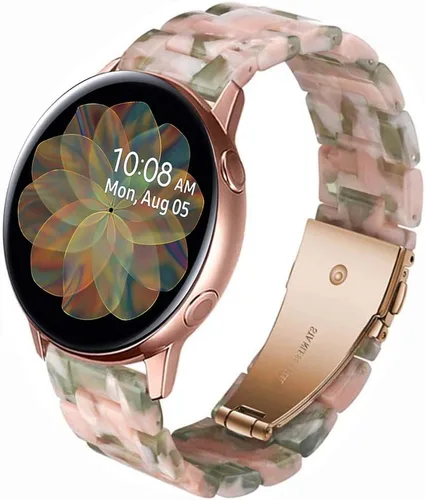 Miniatura 11 de Miimall Correa de resina para Samsung Galaxy Watch 7/6/5/4 1.575 in 1.732 in, 0.787 in de ancho, correa ligera y elegante para Galaxy Watch FE 1.575