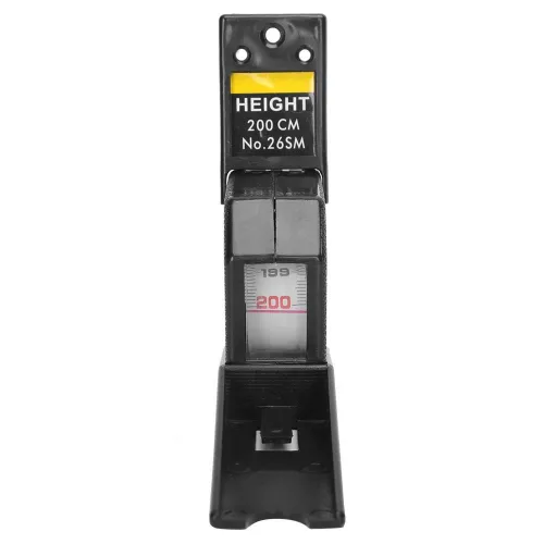 Miniatura 7 de Medición de altura, medidor de estatura de 6.6 ft de altura, regla de cinta métrica retráctil, herramienta de medición de metal con placa de pared