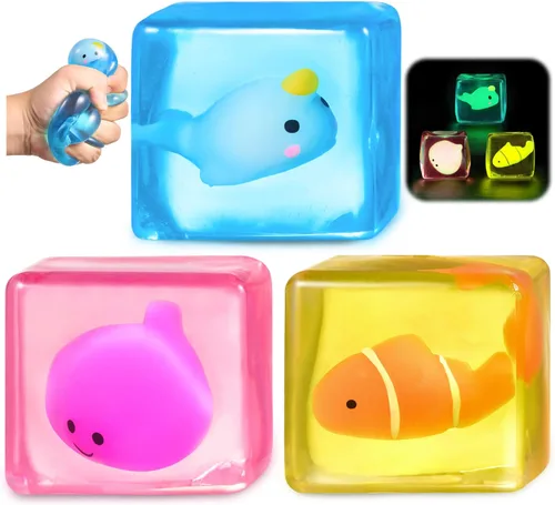 Miniatura 4 de Juguetes sensoriales para la ansiedad con forma de cubo para niños y adultos con autismo, pelotas antiestrés para adultos, juguetes blandos