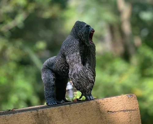 Miniatura 7 de Gorilla Toys Figura de acción Rampage Gorilla Fight Mode Ape - Figuras sólidas de animales salvajes para juegos de rol, juguete para contar historias