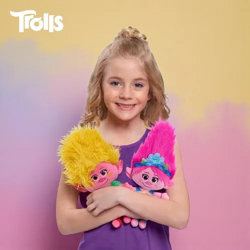 Miniatura 8 de DREAMWORKS TROLLS Unidos 8 pulgadas Conjunto de 2 piezas de peluche pequeño Poppy y Viva, animales de peluche, regalos para medias navideñas