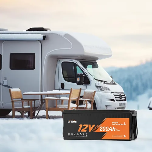 Miniatura 7 de Litime 12V 200Ah Plus Batería de litio LiFePO4, autocalentamiento y baja temperatura, 2560Wh de energía, BMS de 200A incorporada, más de 4000 ciclos