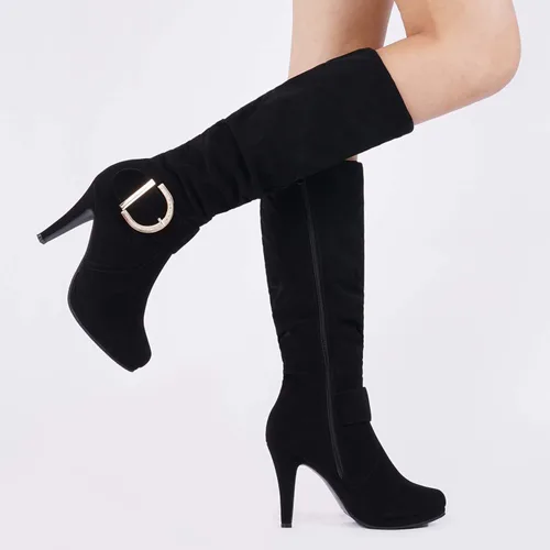 Miniatura 7 de DREAM PAIRS Botas de mujer de tacón alto y caña alta