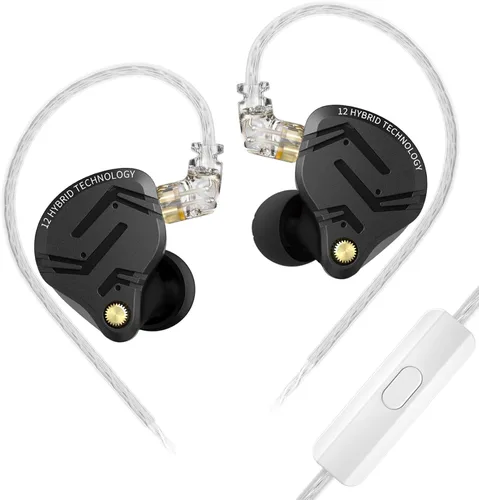 Miniatura 13 de KZ ZS10 Pro X - Auriculares para juegos, monitor intrauditivo KZ, monitor de oído mejorado 4BA 1DD con cable, auriculares IEM multicontrolador