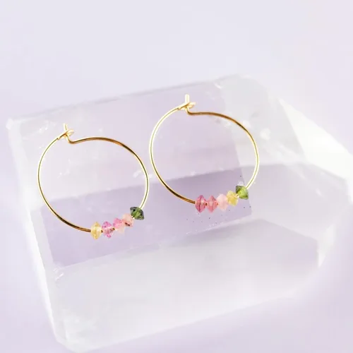 Miniatura 15 de SoulKu Gold Hoop Earrings for Women, 14k Gold Earrings, Delicate Jewelry