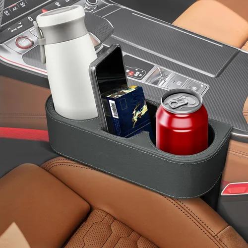 Miniatura 8 de Portavasos para Hueco de Automóvil, Caja de Almacenamiento para Asiento de Automóvil, Soportes Multifuncionales para Bebidas, Organizador de Bebidas