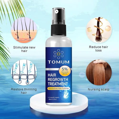 Miniatura 3 de Minoxidil para hombres y mujeres Crecimiento del cabello: 5% de minoxidil en aerosol tópico Tratamiento para el crecimiento del cabello Detener