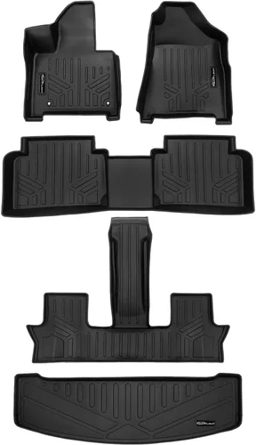 Miniatura 31 de SMARTLINER Tapete de carga para maletero de ajuste personalizado para todo tipo de clima, compatible con Hyundai Santa Fe 2019-2020