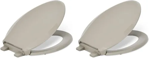 Miniatura 28 de Kohler 4636-RL-47 Cachet ReadyLatch Asiento de inodoro alargado de cierre silencioso, color beige (almond)