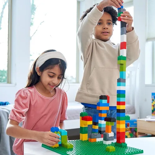 Miniatura 9 de Strictly Briks - Big Briks Set, juego de 108 piezas, 10 colores divertidos, bloques de construcción grandes para edades de 3 años en adelante