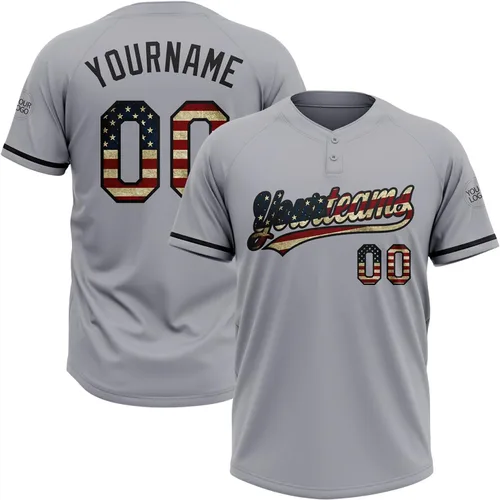 Miniatura 40 de Camisetas de béisbol personalizadas con dos botones, camisetas de sóftbol personalizadas con logotipo de nombre cosido para hombres, mujeres
