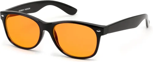 Miniatura 7 de FEISEDY Lentes clásicos de bloqueo de luz azul naranja/roja para mujeres y hombres, anteojos de sueño para computadora de juegos B0339